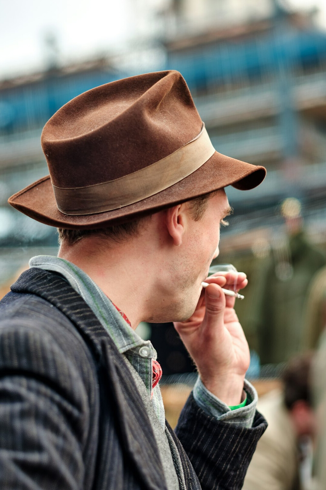 vintage detective hat